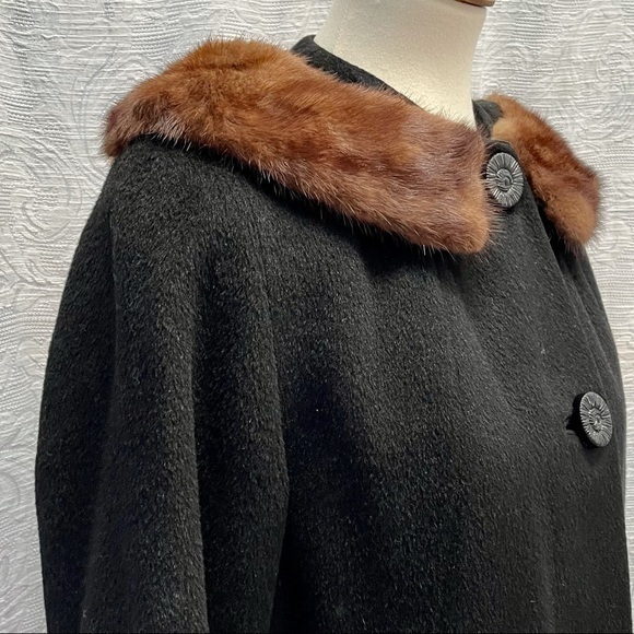 Forstmann Jackets & Blazers - VTG 50’s/60’s Forstmann Long Dress Coat w Real Fur Trim